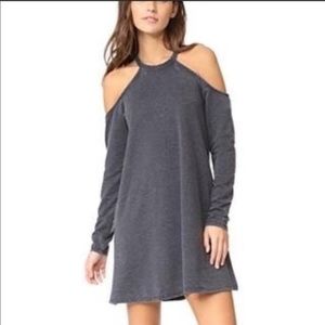 Z Supply Grey Cold Shoulder Dress